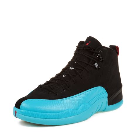 Nike - Nike Mens Air Jordan 12 Retro "Gamma Blue" Black/Gym Red 130690 ...