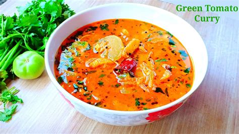 Green Tomato Curry Recipe | Pachai Thakkali Curry Recipe | Green Tomato Recipe - YouTube