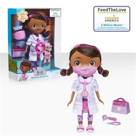 Disney Junior Doc McStuffins Wash Your Hands Singing Doll, With Mask ...