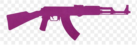 PNG Purple rifle gun silhouette, | Premium PNG Illustration - rawpixel