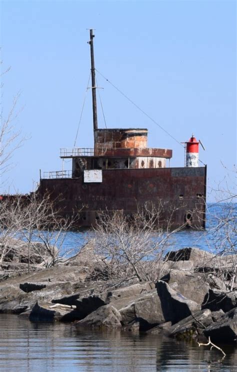 Old lake freighter finds second life as a breakwater – Canadian Military History