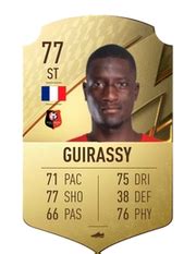 FIFA 22 - Serhou Guirassy - Base Card - 77 Rated