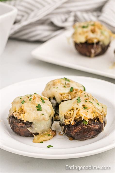 Olive Garden Stuffed Mushrooms - Eating on a Dime