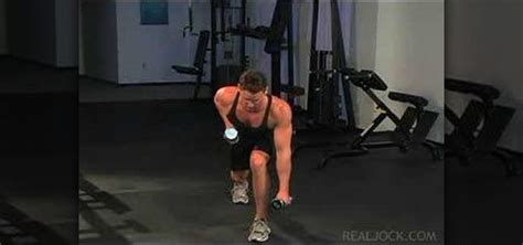 How to Do alternate front lunge holds with quick dumbbell row « Weights :: WonderHowTo