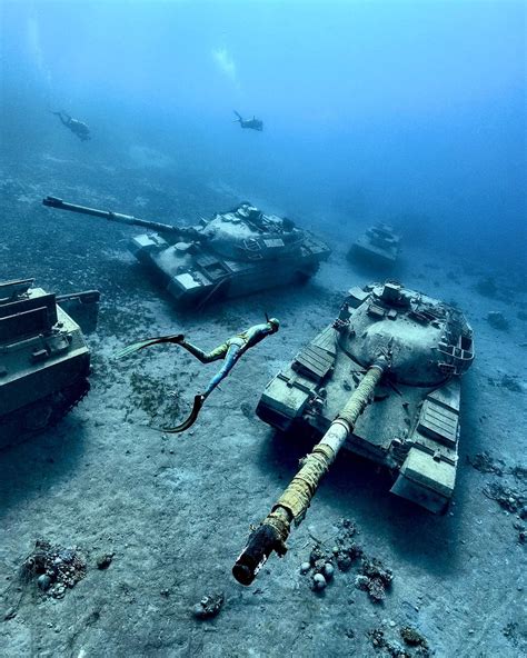 Jordan underwater military museum : r/TankPorn