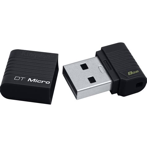 Kingston 8GB DataTraveler Micro USB Flash Drive (Black)