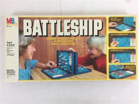 Battleship Naval Strategy Board Game by Milton Bradley 1981 Complete ...