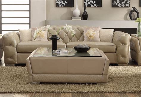 Cream Leather Couch Living Room