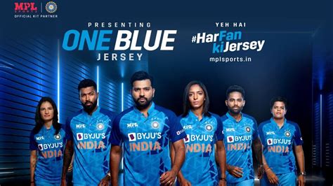 BCCI unveils new T20 jersey for both men’s, women’s Indian cricket ...