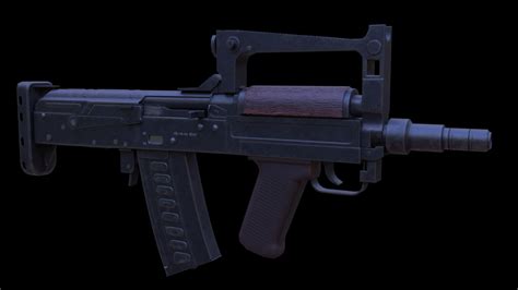 Bullpup assault rifle OTs-14 "Groza" - Blender MarketBullpup assault ...