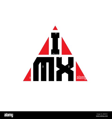 IMX triangle letter logo design with triangle shape. IMX triangle logo ...