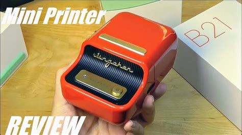 REVIEW: NIIMBOT B21 Inkless Mini Thermal Printer & Label Maker - Retro ...