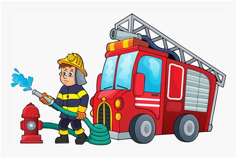 Cartoon Firefighter Pictures - Fire Fighter Image Clipart, HD Png ...