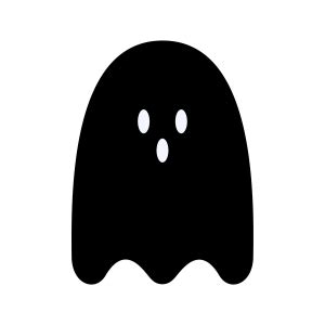 Ghost SVG, Halloween Ghost Silhouette Vector Files | PremiumSVG