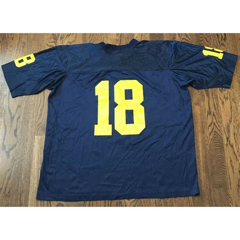 Vintage Michigan Football Jersey Large Wolverines Amani Toomer | Etsy