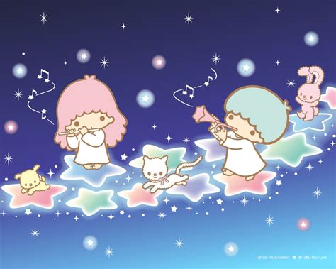 【2017.01】★Wallpaper ★ #LittleTwinStars | 星 壁紙, キキララ 壁紙, 七夕 パーティー