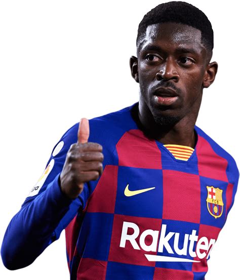 Ousmane Dembélé Barcelona football render - FootyRenders