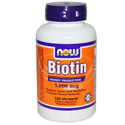 Now Foods, Biotin, 5000 mcg, 120 Vcaps ... VOLUME DISCOUNT – Mega Vitamins