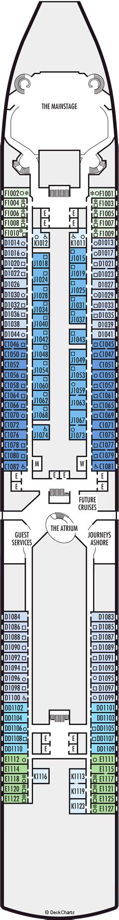 Holland America Zuiderdam Deck Plans: Ship Layout, Staterooms & Map ...