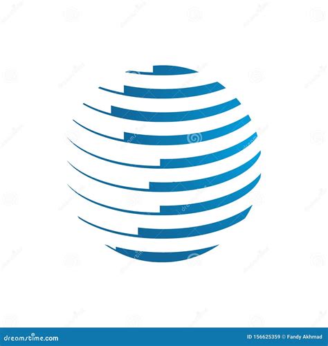 Abstract Technology Global Globe Logo Design Vector Illustrations Stock ...