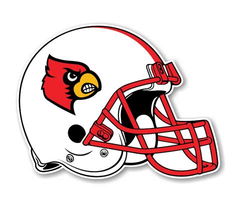 Louisville Cardinals Football Helmet Precision Cut Decal