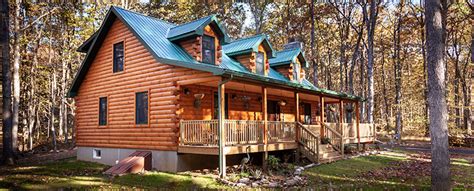 Log Homes with a Wrap Around Porch: 4 Loved Log Cabin Plans & Models