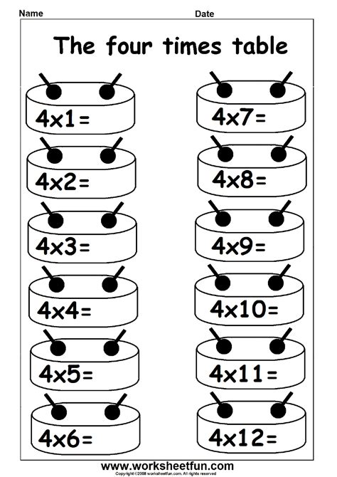 Multiplication Quiz From 1 To 12