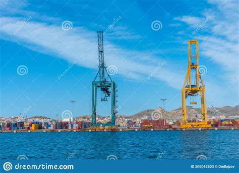 CARTAGENA, SPAIN, JUNE 19, 2019: View of Port of Cartagena in Spain Editorial Stock Photo ...