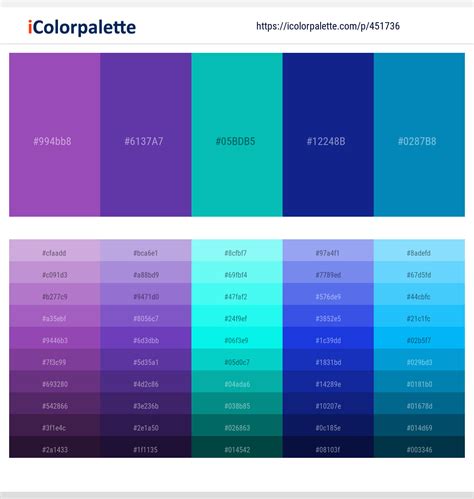 38 Purple Color Schemes | Curated collection of Color Palettes