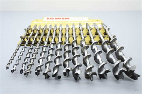 Irwin USA 13Pc Auger Bit Set In Metal Display - Tool Exchange