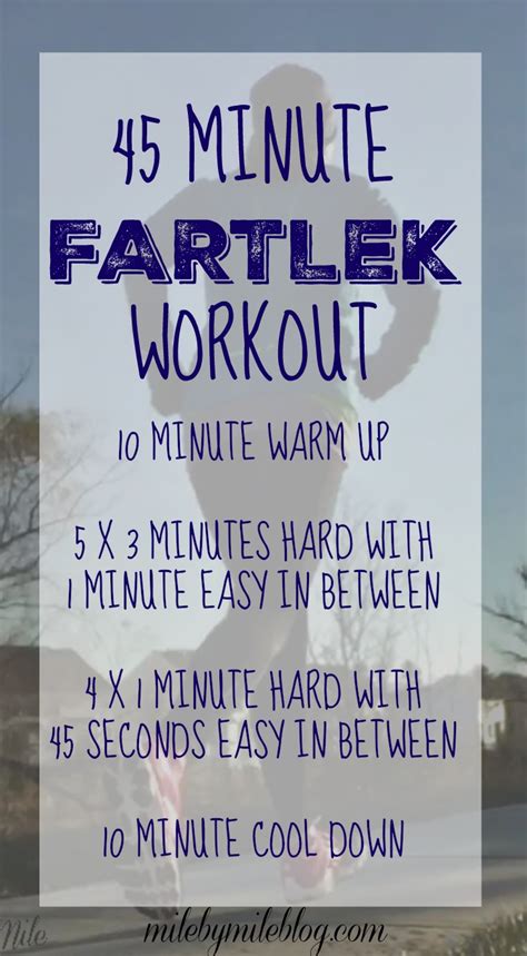 45 Minute Fartlek Workout • Mile By Mile