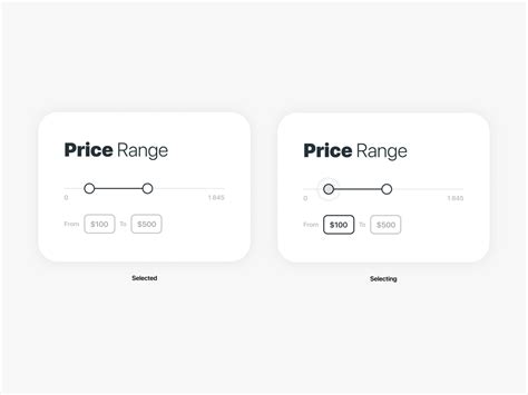 Price Range Slider Design by Andrii Bedrekovskyi on Dribbble