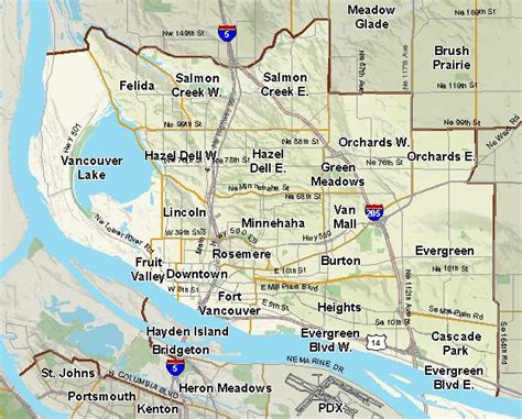 Vancouver Washington Zip Code Map - Map