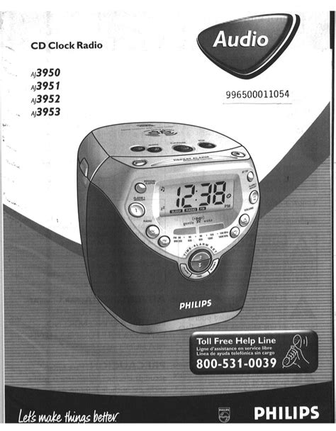 Download free pdf for Philips AJ3950 Clock Radio manual