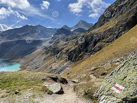 Hiking Trails or Mountaineering Routes of the Silvretta Alps Mountain ...