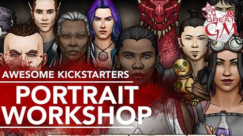 Awesome Kickstarters: Portrait Workshop - the ultimate character portrait maker - YouTube