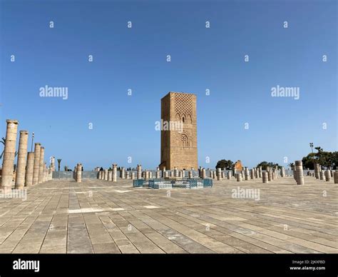 Old Hassan tower mosque architecture Stock Photo - Alamy