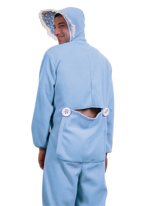 Blue Adult Baby Pajamas Costume for Adults