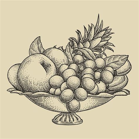 Fruit Bowl Drawing by Ilvstrasi | Fruit bowl drawing, Fruit art drawings, Fruit basket drawing