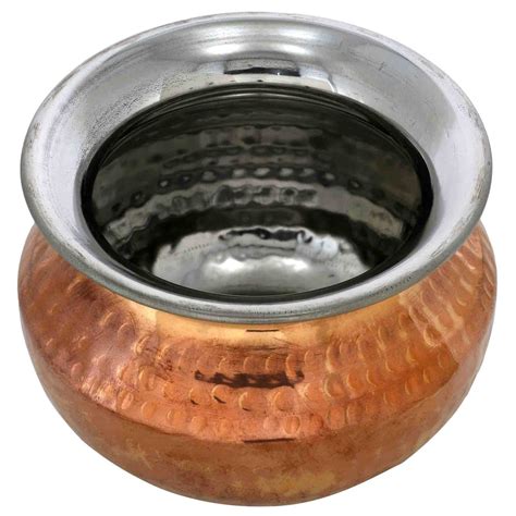 Handmade Indian Copper Handi Pot - Copper Serveware & Tableware - Holds ...