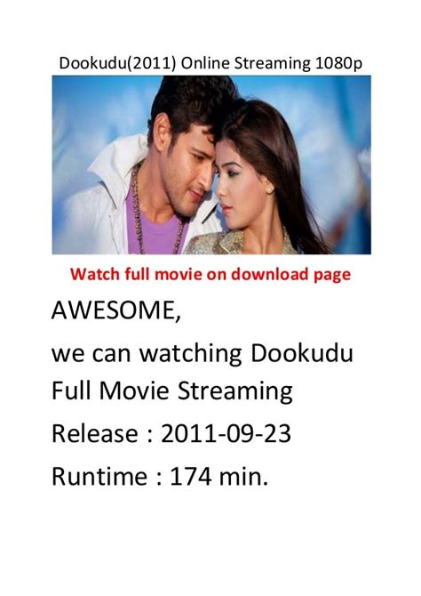 Dookudu(2011) online streaming 1080p best action and comedy movies