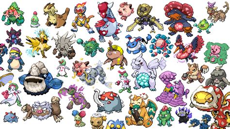 (OC) All Custom Fusion Sprites I have made for Pokemon Infinite Fusion ...