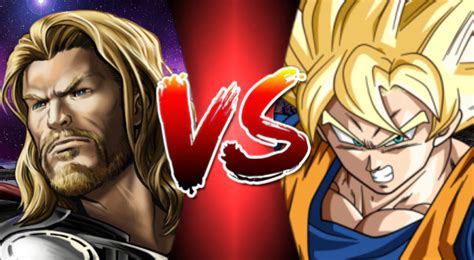 Thor Vs. Goku by DaquanHarrison16 on DeviantArt