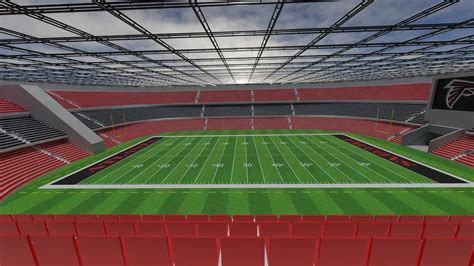 3D model Atlanta Falcons - American Football Stadium VR / AR / low-poly ...