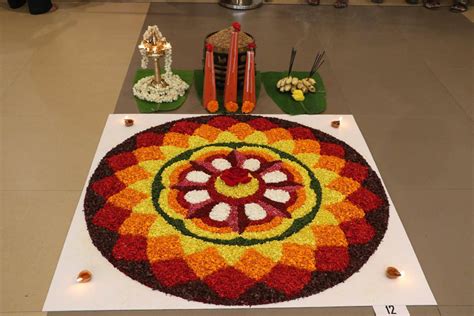 Pookalam rangoli design for onam | Image