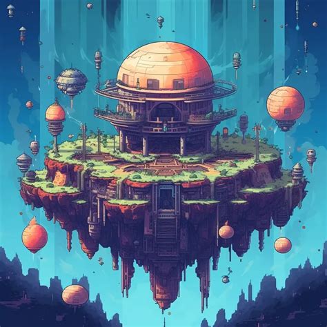 Pixel Art 2D Platformer Game Levels Midjourney Prompt - promptsideas.com