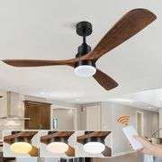 Ceiling Fan with Lights Remote Control, 52 inch Outdoor Ceiling Fan ...