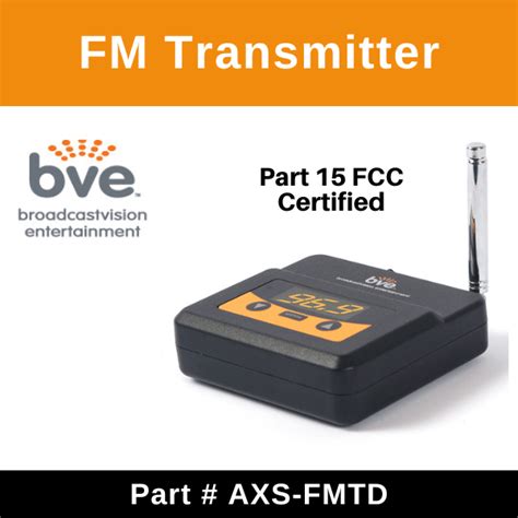 FM Transmitter FCC Approved w/Analog and Digital Inputs AXS-FMTD ...