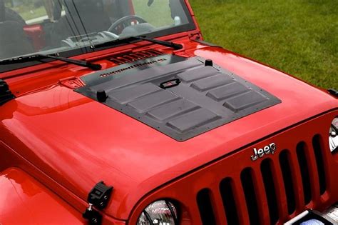 Jeep Tj Hood Louvers Spyder Hood Scoop and Rain