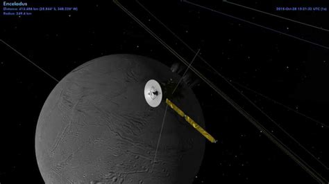 SpaceTraveller™ - Cassini Enceladus Flyby - YouTube